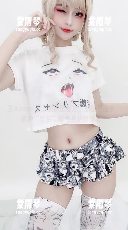 当Azami穿上黑皮比基尼,原图与图集,某种“坚持”的气息扑面而来?